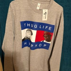 Gray ThugLife HipHop Sweater